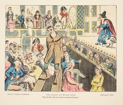 John Grouse and Mother Goose, Sung by Mr Emery of Covent Garden, 1808 by Isaac, Robert and George Cruikshank